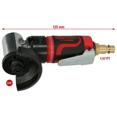 KS Tools 1/4" SlimPOWER Mini-Druckluft-Stab-Trennschleifer kurz