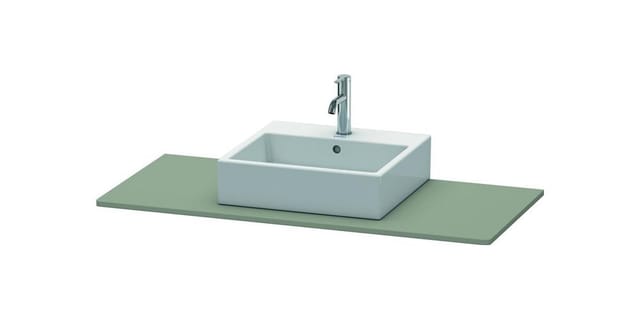 Duravit Konsole XSquare 80x55cm, steingrau s-matt, m 1 Ausschn