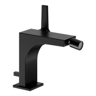 Keuco Bidet-Einhebelmischer Edition 11 Ausl. 139mm, m Abl.garn, schwarz matt