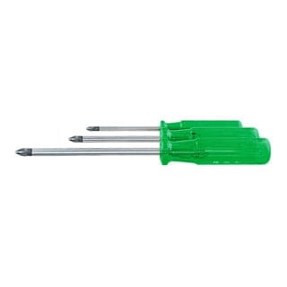 PB Swiss Tools Pozidriv-Schraubendreher-Satz, mit Kunststoffheft, 4-teilig