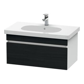 Duravit Waschtischunterschrank DuraStyle 80x45,3cm, Ei sw/we ma, 1 Ausz., wandhängend