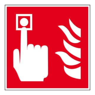 Eichner Brandschutzschild Brandmelder Rot