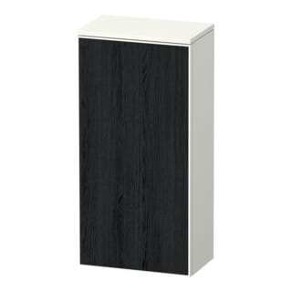 Duravit Halbhochschrank Zencha 40x24x81,9cm, 1 T, An re, Ei sw/we matt