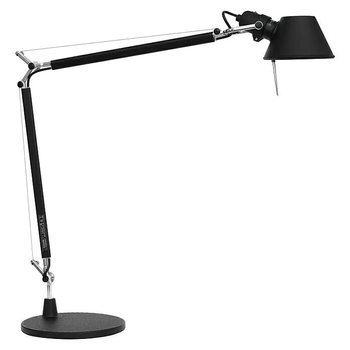 Artemide Tischleuchte Tolomeo (77 W, Schwarz, Silber, Schwarz, E27)