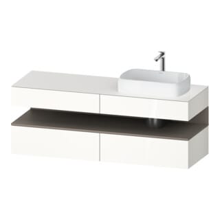 Duravit Waschtischunterschrank Qatego 160x55x60cm, ba m/we g, Pl, Beck. re