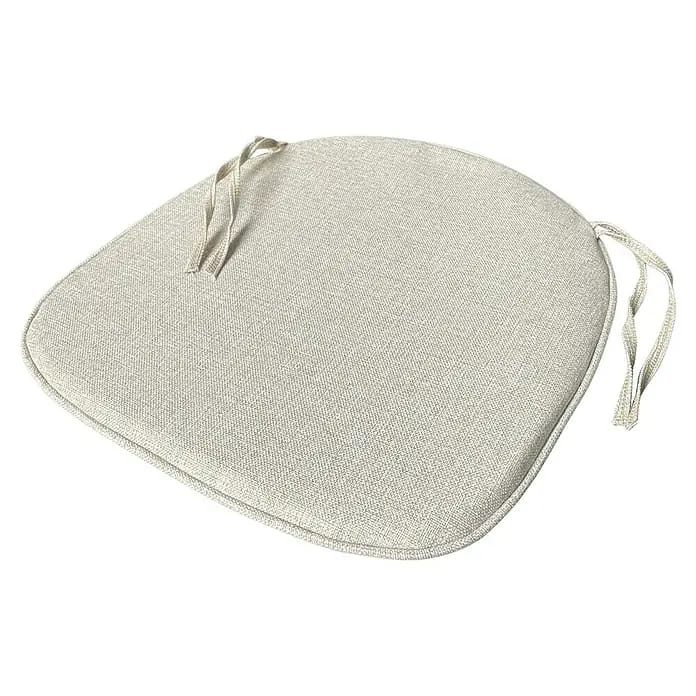 Feros Sitzkissen (L x B x H: 42 x 42 x 2 cm, Polyester, Beige, Passend für: Gartenstuhl Crossback)