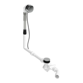 Duravit Ab-/Überlaufgarnitur Quadroval Zug 85cm, d 5,2cm, m Wanneneinlauf, chr