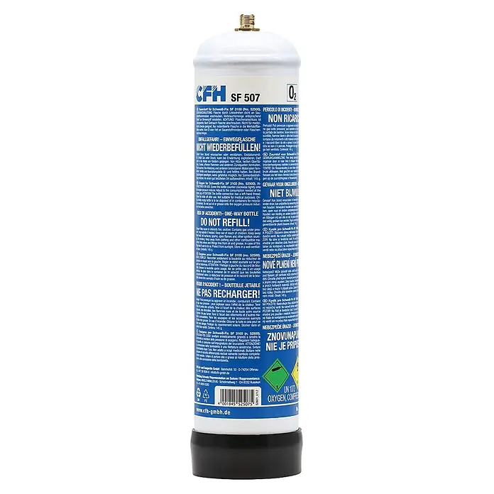 CFH Sauerstoff-Flasche SF 507 (950 ml, Druck: 116 bar)