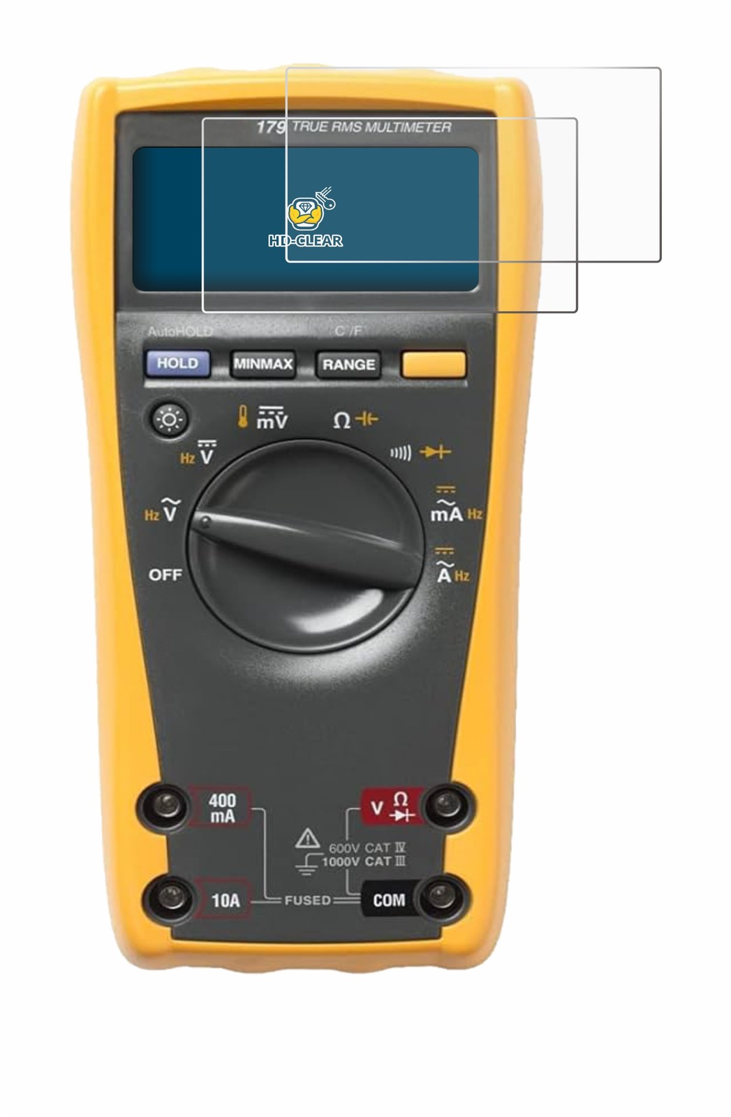 2x Fluke 179 Multimeter Displayschutzfolie Transparent Bild 2