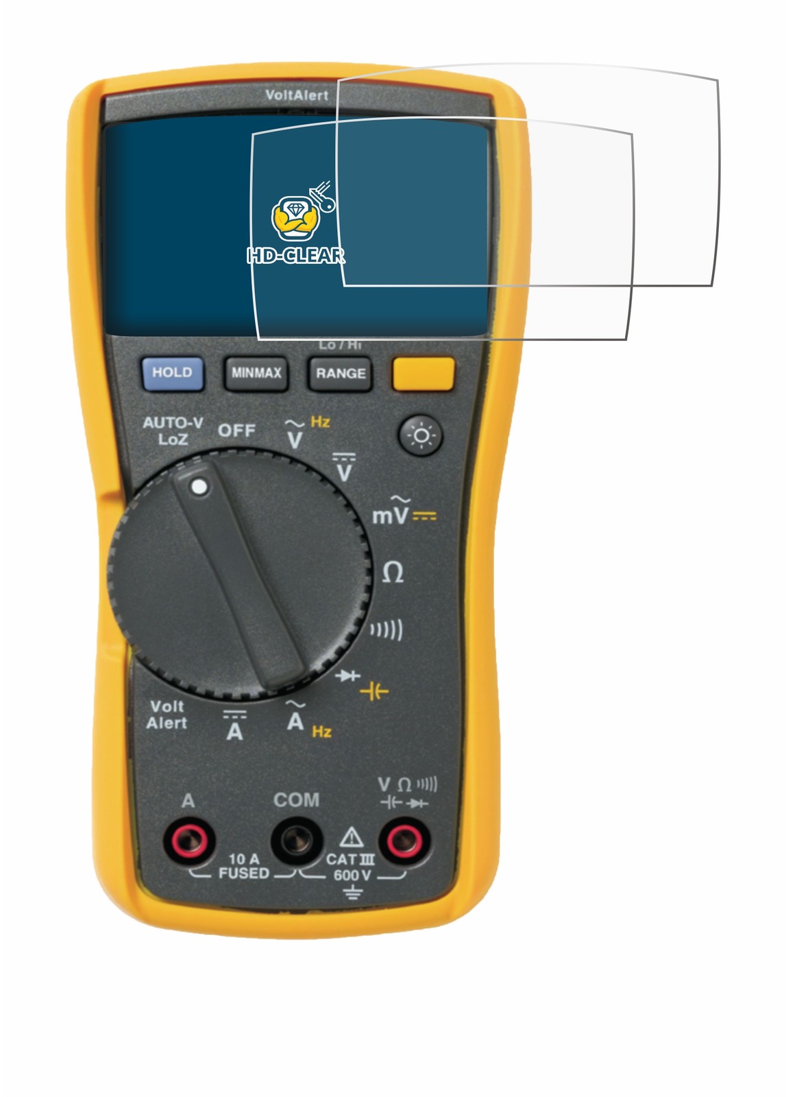 2x Fluke MultiMeter 117 Displayschutzfolie Transparent Bild 4