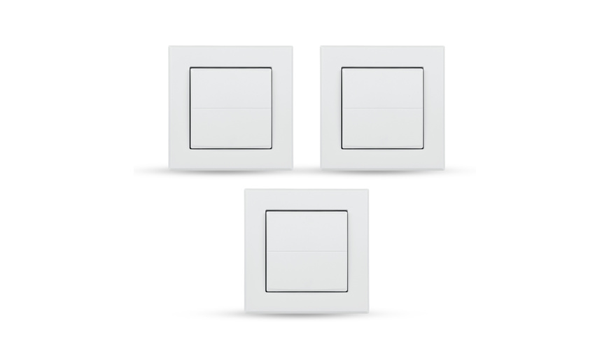 HmIP Tasterwippe für Markenschalter – universal, HmIP-BRU 3er Set
