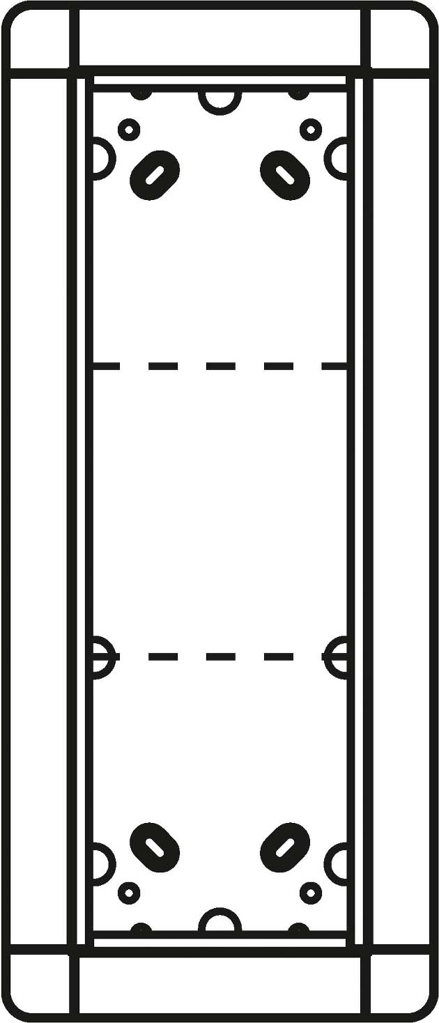 Ritto Portier UP-Rahmen si 3-fach, 141x334mm 1881320