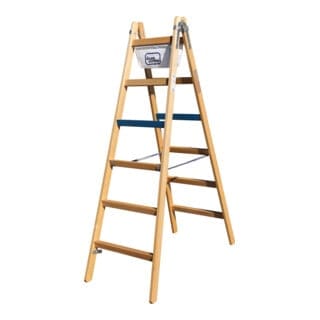 ILLER-LEITER Breitsprossenstehleiter Professional 2x4 Sp. 1104-7