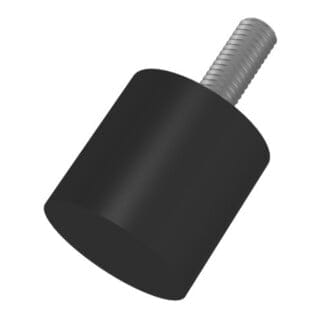 Gummi-Metall-Puffer zylindrisch Typ D D10xH10mm M4x10 NR57