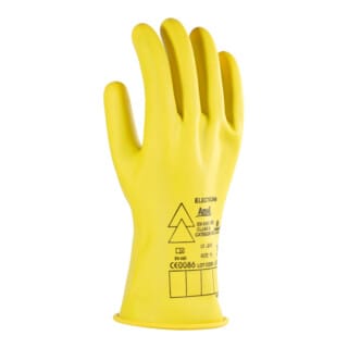 Ansell Elektriker Handschuh-Paar E013Y, 500 V AC, Handschuhgröße: 11