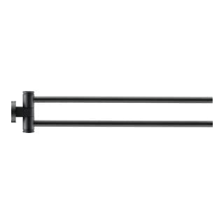 Duravit Handtuchhalter D-Code 5x9x44,7cm, 2-arm, schwenkb., sw matt