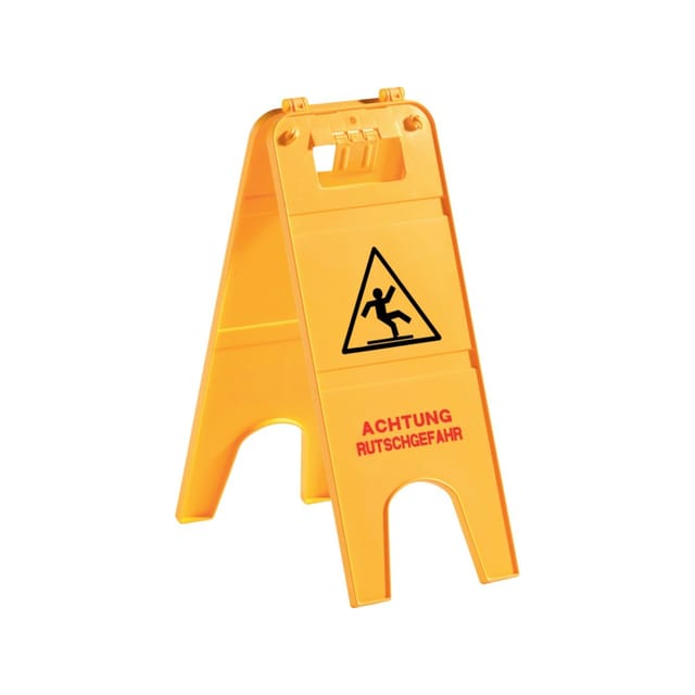 Kunststoff Warnschild Achtung Rutschgefahr