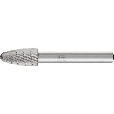 PFERD TOOLS HSS Frässtift Baumform H Ø 10x20mm Schaft-Ø 6 mm Z 3 universal mittel fein Spanbrecher