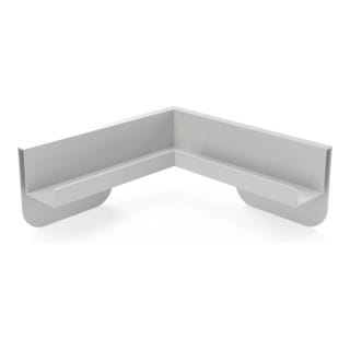 Magnetoplan Eck-Ablageleiste für Infinity Wall, Lichtgrau RAL 7035
