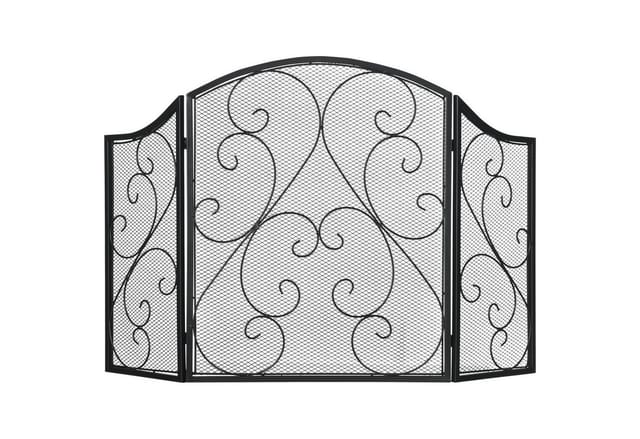 HOMCOM Kamingitter Klappbar mit 3 Paneelen 66 x 31 x 81 cm