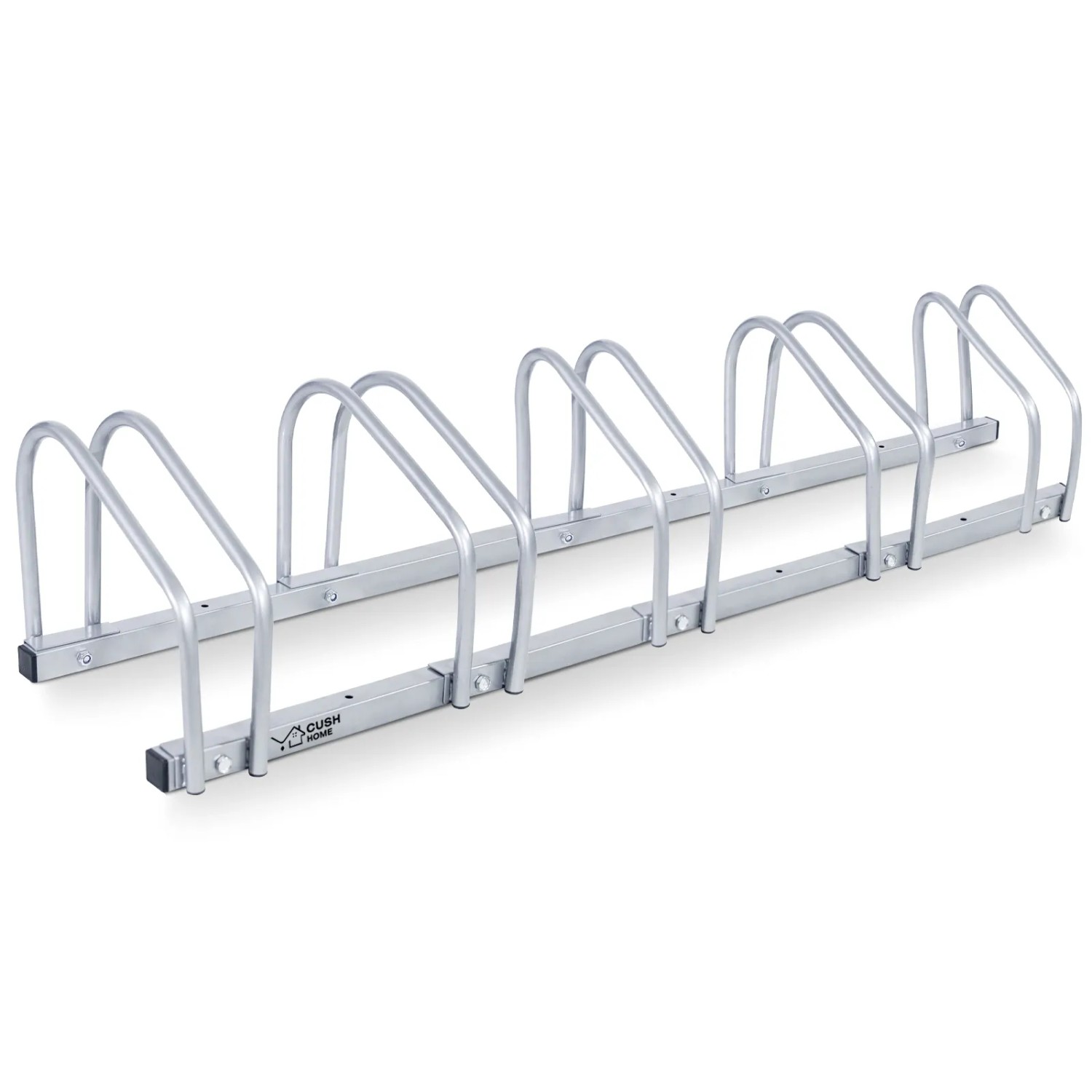 CCLIFE Fahrradständer Boden für 5 Fahrräder mit Reifenbreiten bis 65mm