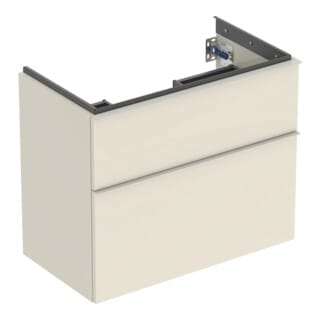 Geberit Waschtischunterschrank iCon 74x61,5x41,6cm, 2 L, sa hgl/Gr. sa ma