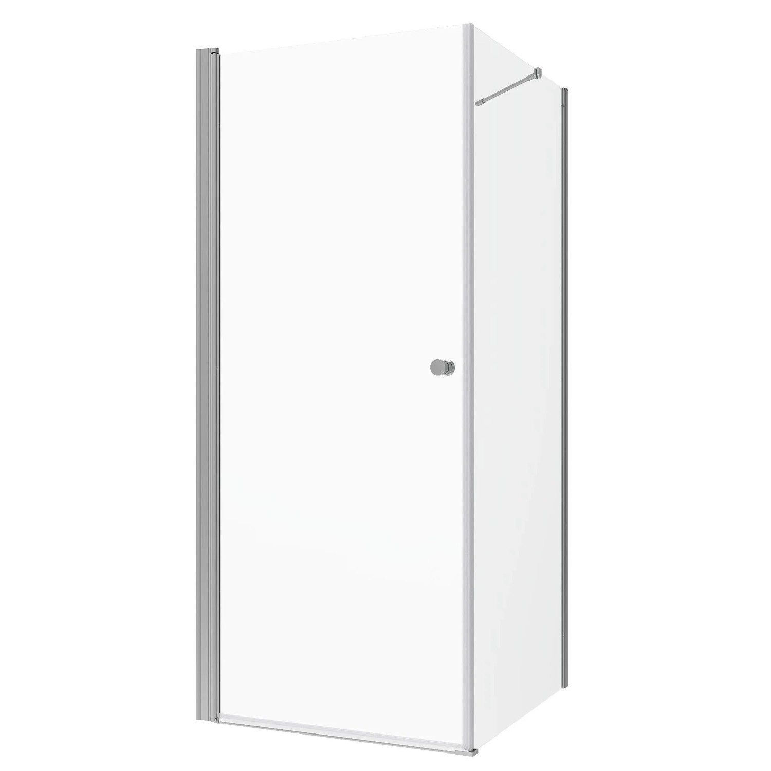 Aquabatos Duschkabinen 75x100x197 cm Badezimmer Duschabtrennung mit Seitenwand NANO Duschwand Duschtür Eckdusche 6mm Einscheiben Sicherheitsglas