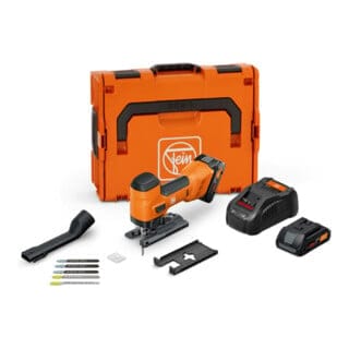 Fein Akku-Stichsäge für Metall und Holz 26 mm Hub F-IRON Jig 26 AS Set 2 x 4 Ah