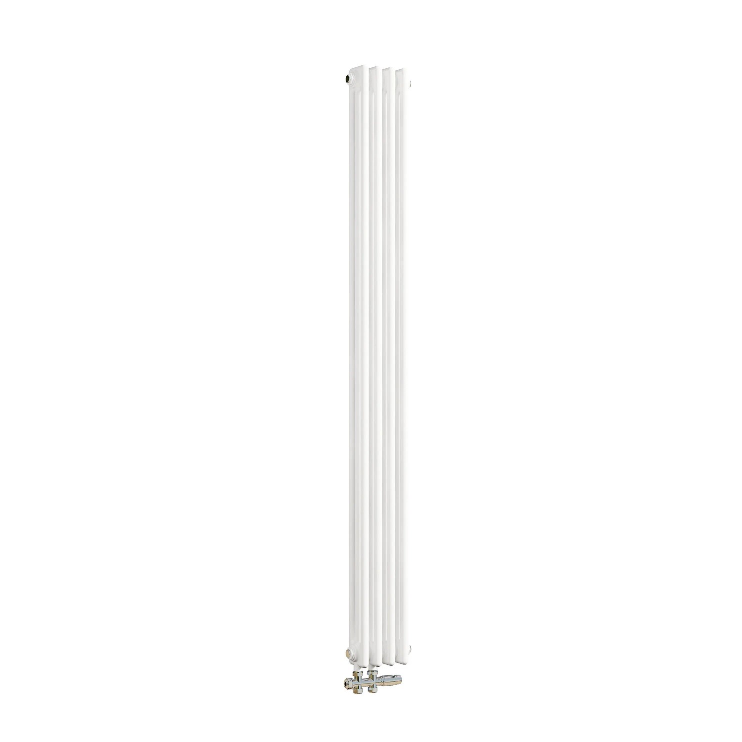 Duschparadies 1800x200mm Traditioneller Heizkörper für Warmwasserbetrieb Weiß 825W 3Säulen