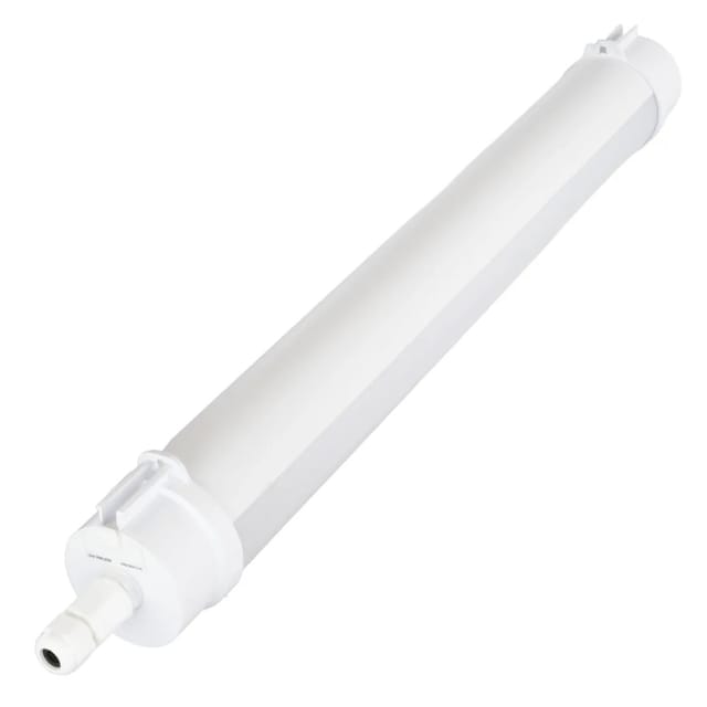 LUXULA LED Feuchtraumleuchte 12-20W 3000-6500K Warm- Kaltweiß Feuchtraumleuchte LED Wannenleuchte Dimmbar Grau