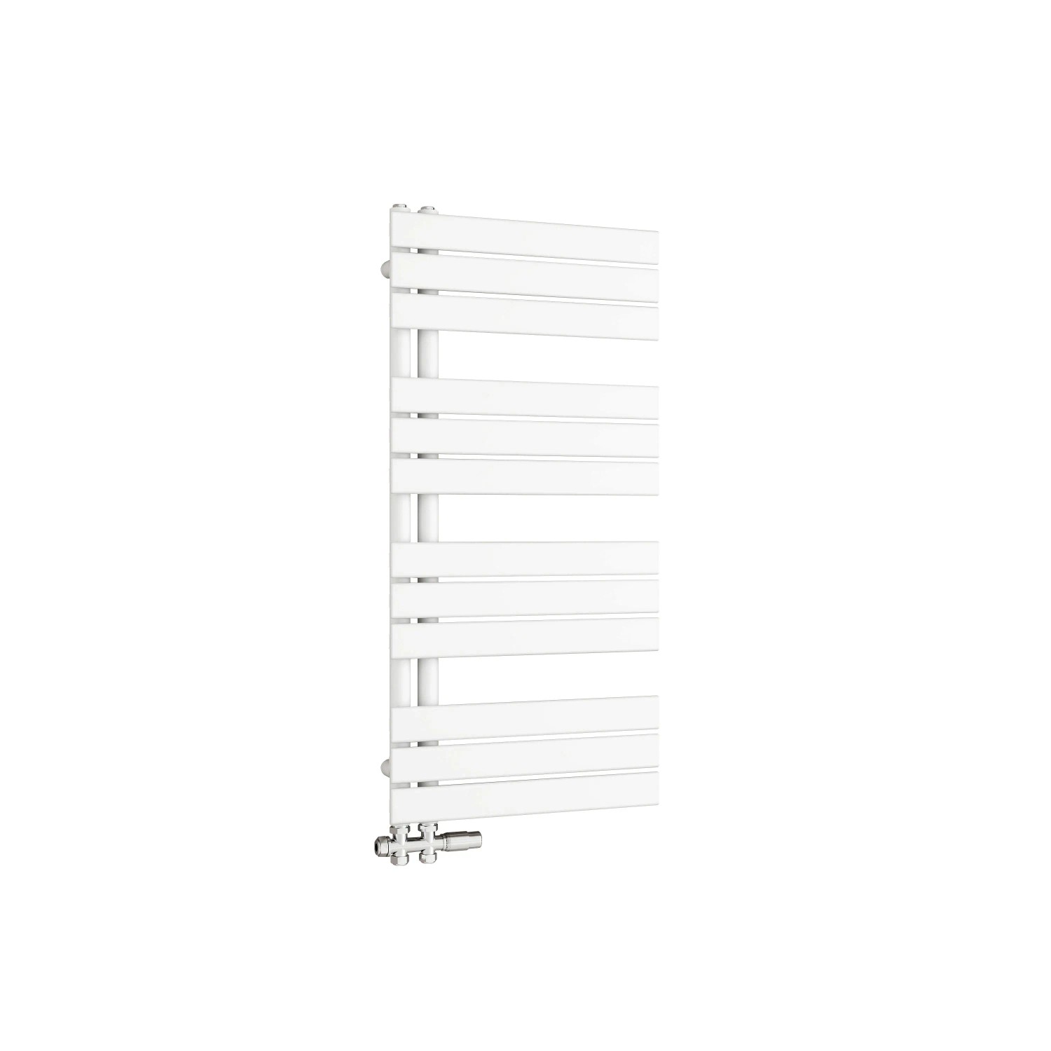 Duschparadies Badheizkörper Handtuchwärmer 104.2x50cm 640W Weiß Handtuchtrockner mit Seitenanschluss