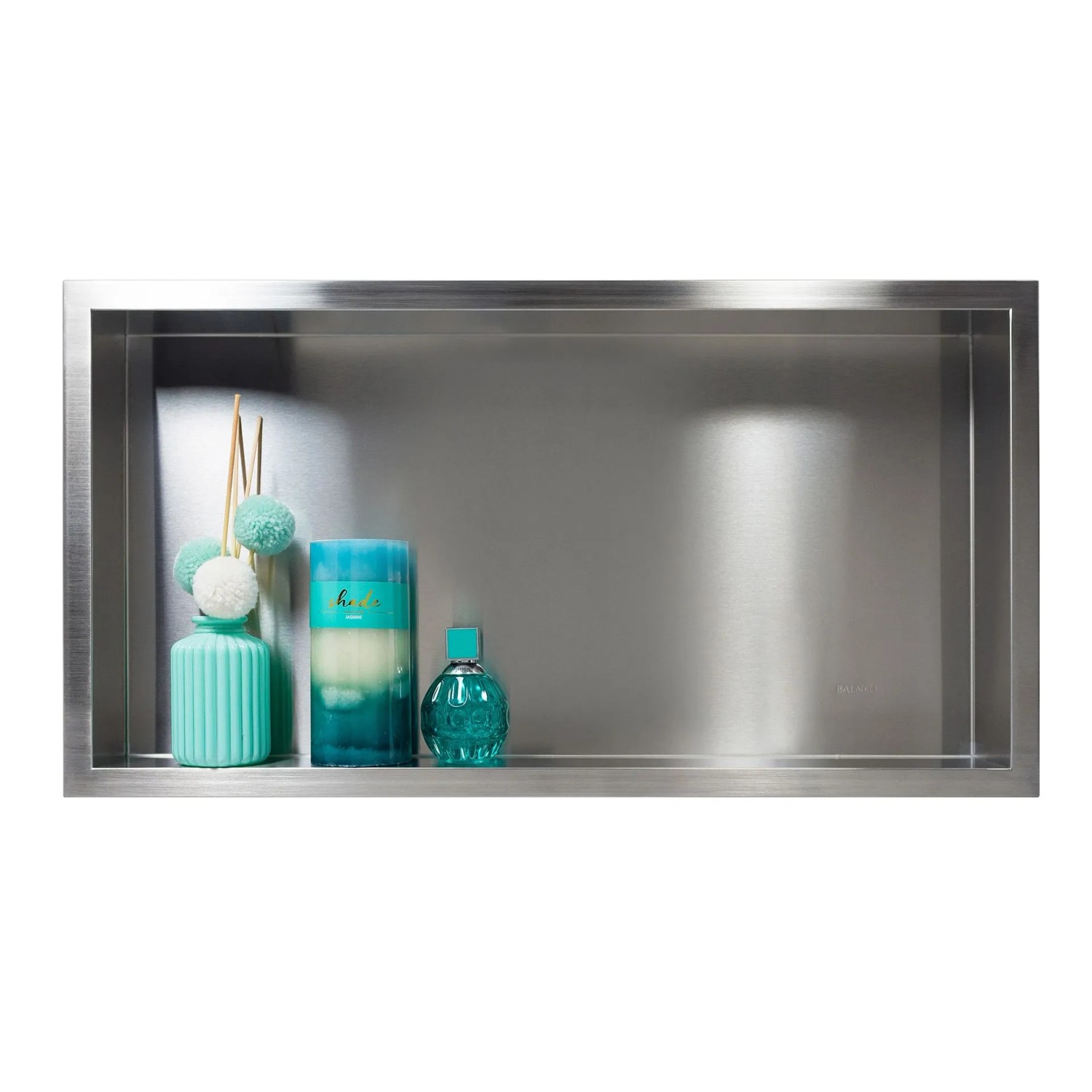 KOLMAN Wandnische 30 x 60 x 7 cm Silber