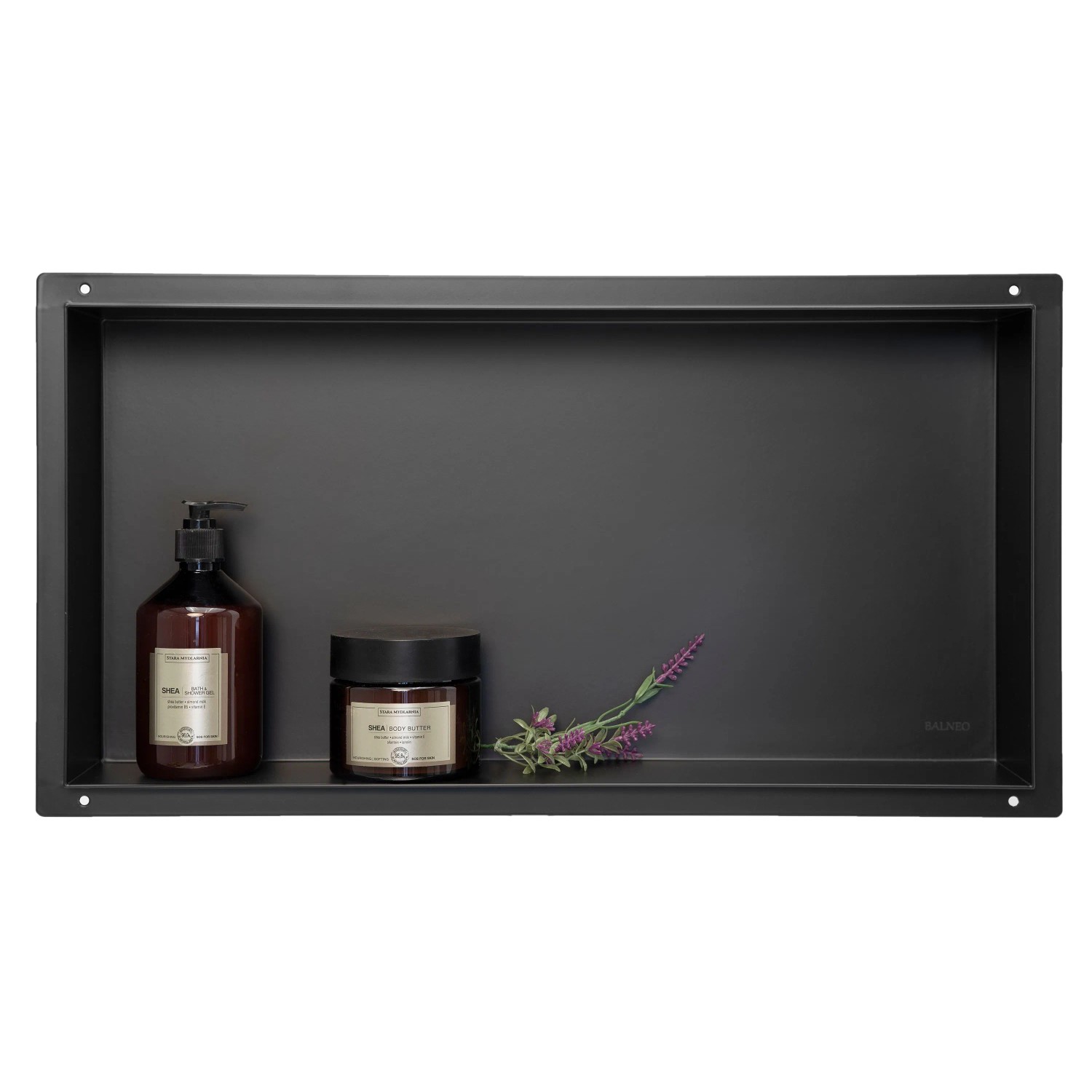 KOLMAN Wandnische 30 x 60 x 7 cm Schwarz