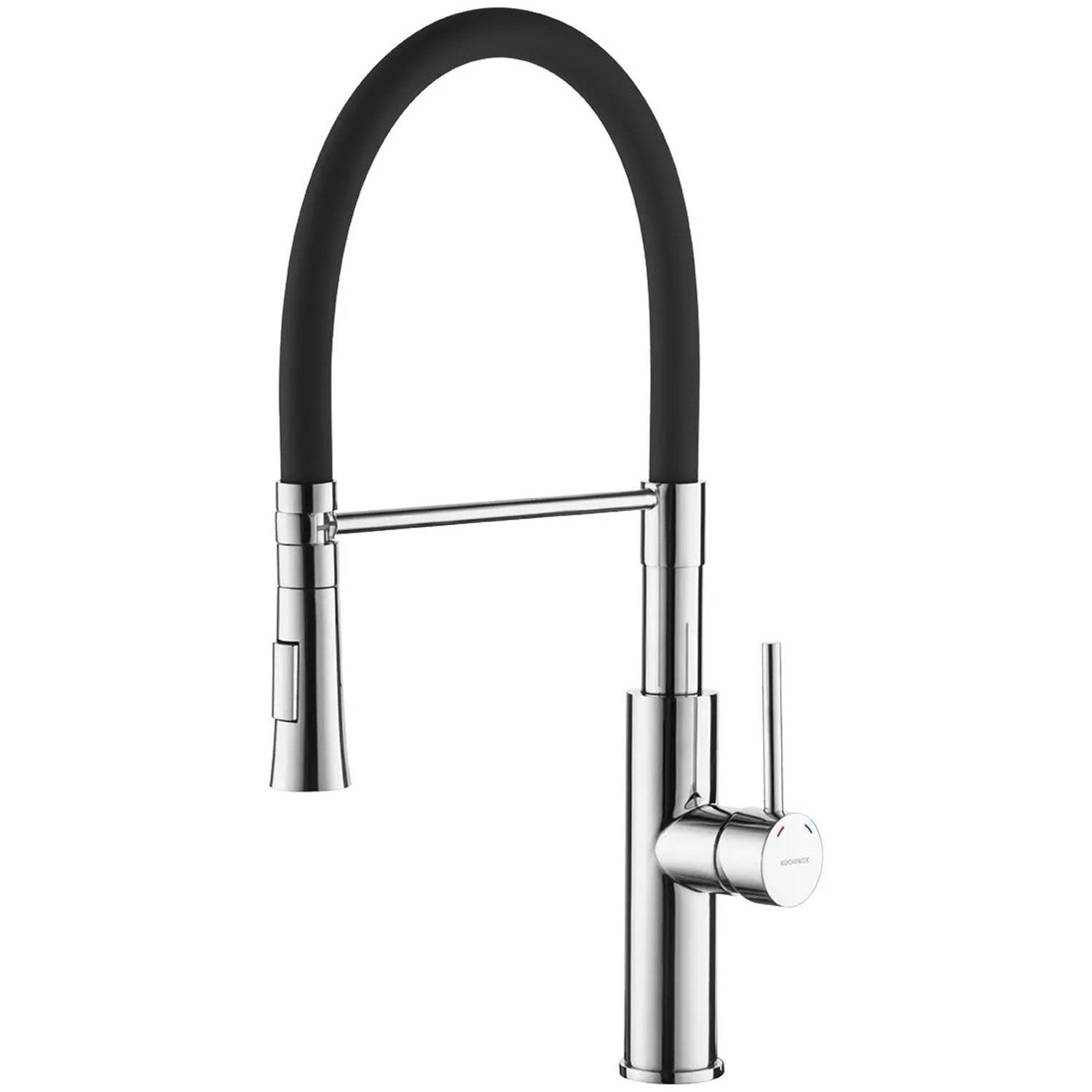 KOLMAN Küchenarmatur Küchenmischer in Chrom-Schwarz