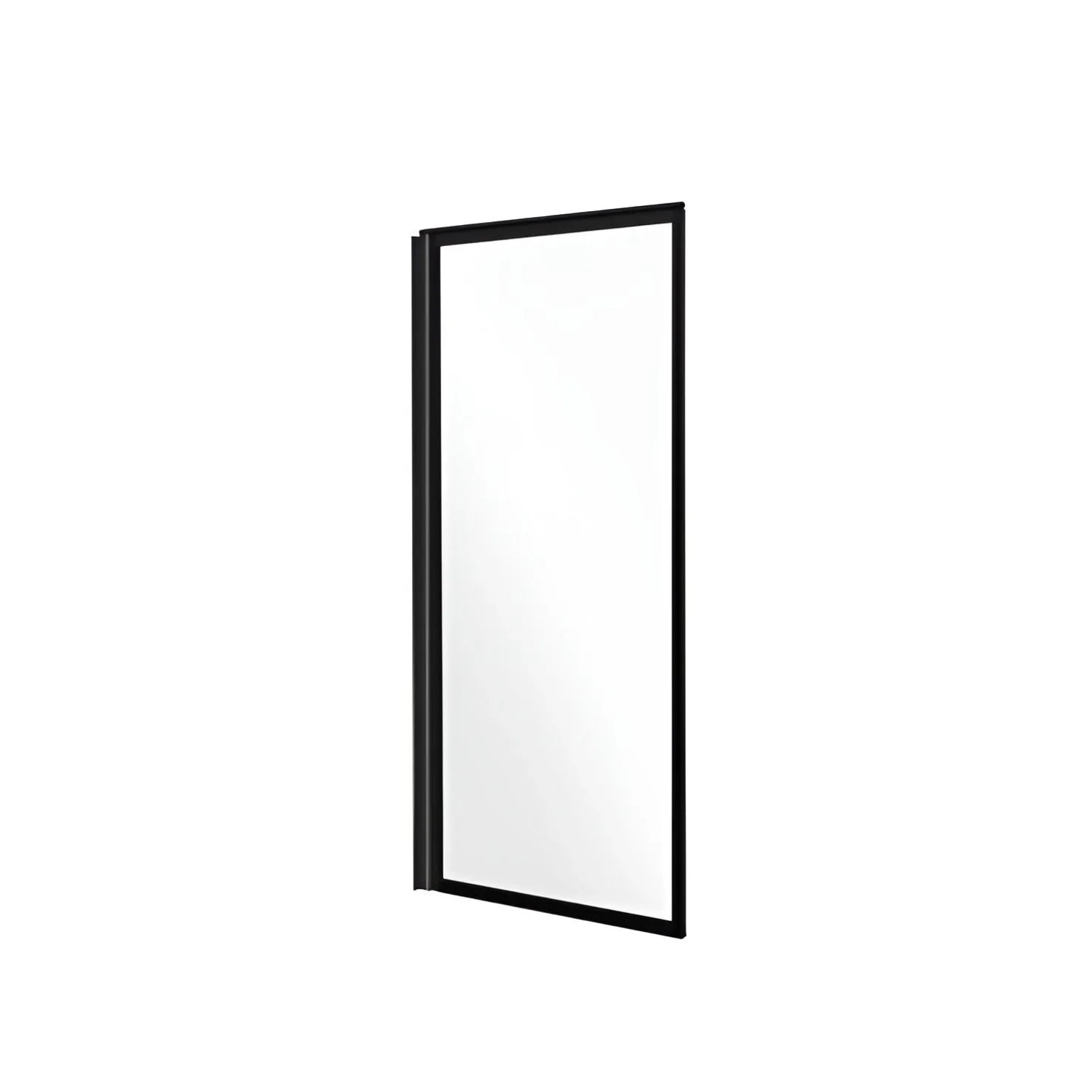 KOLMAN Badewannenaufsatz 1-teilig 70x140 cm ESG 4 mm Klarglas Schwarz
