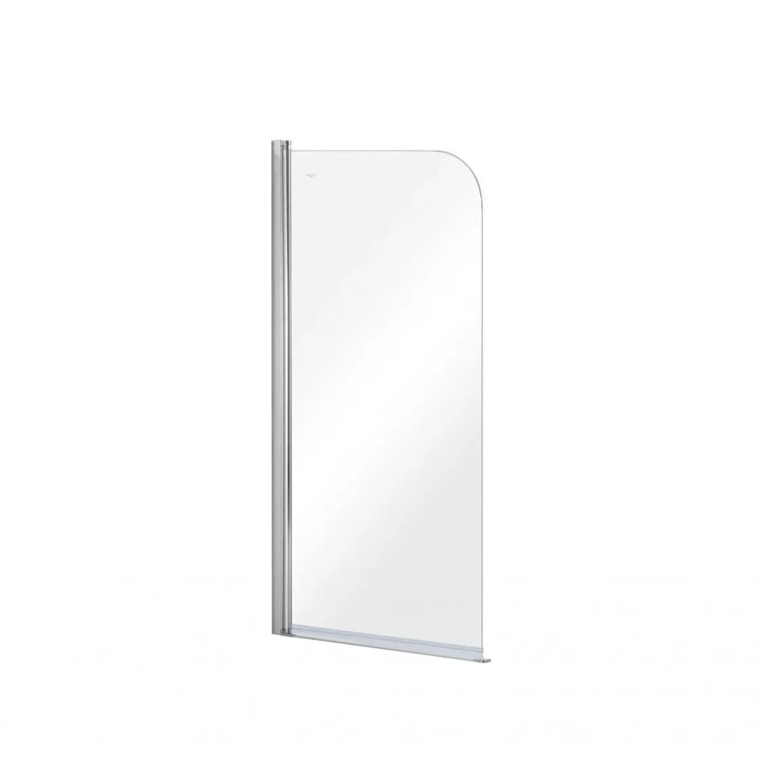 KOLMAN Badewannenaufsatz 1-teilig 70x140 cm ESG 5 mm Klarglas Silber
