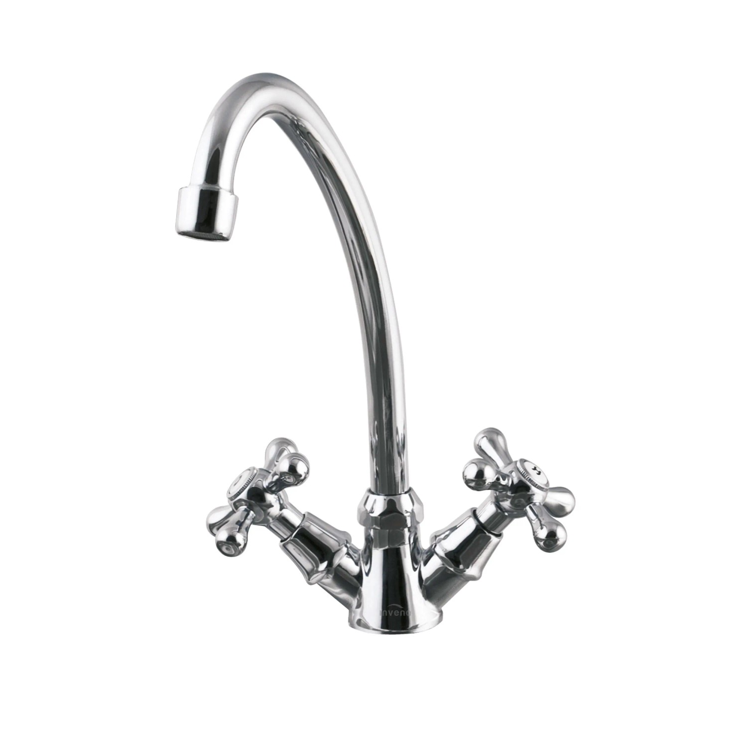 KOLMAN Küchenarmatur 20 cm Küchenmischer in Silber