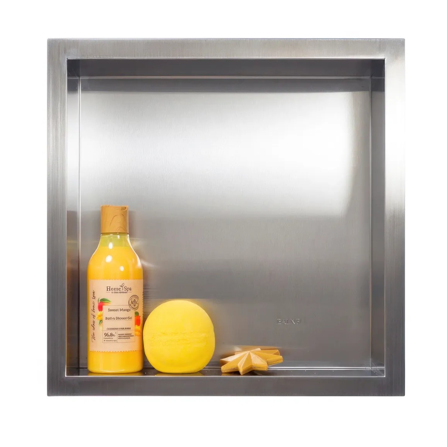 KOLMAN Wandnische 30 x 30 x 7 cm Silber
