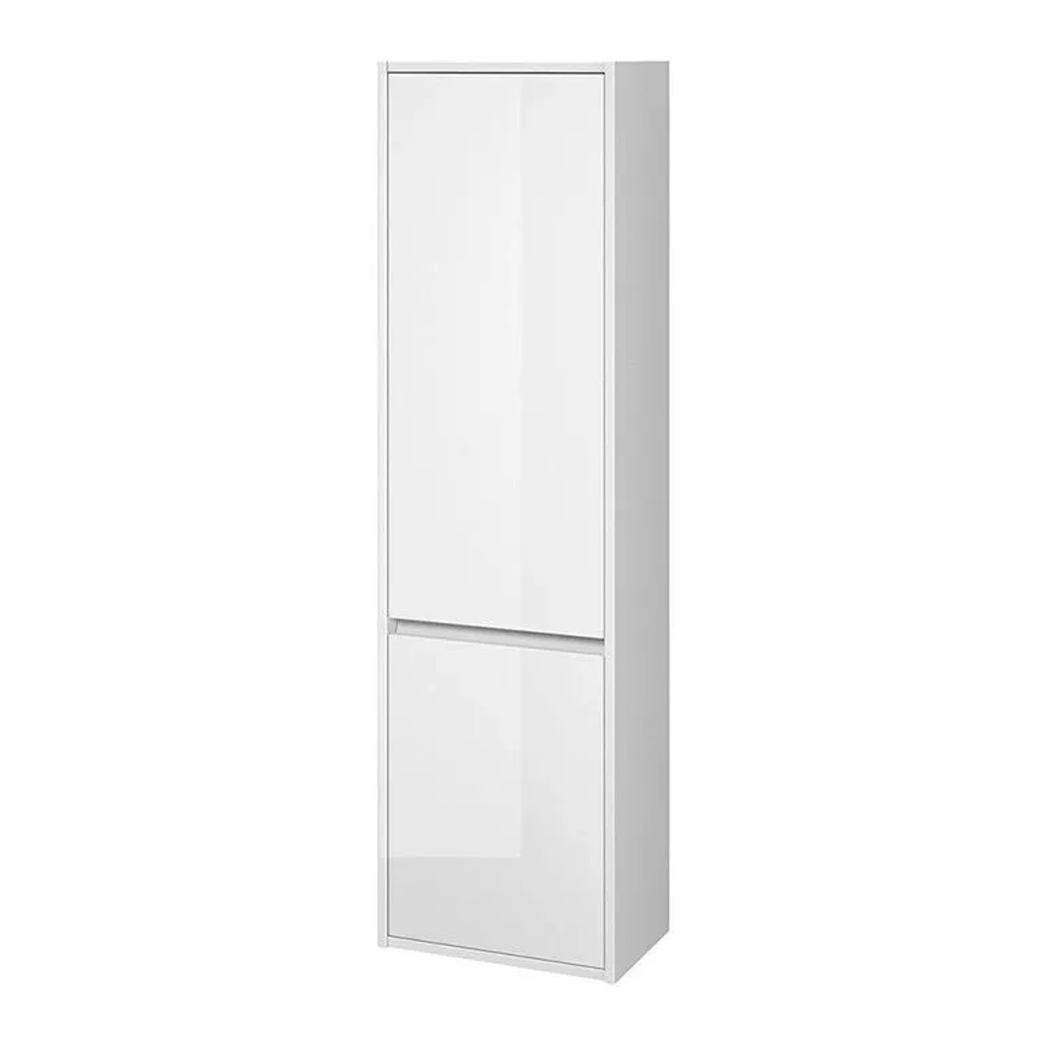 KOLMAN HOCHSCHRANK mit 2-Türen 140/40/25 cm Weiß