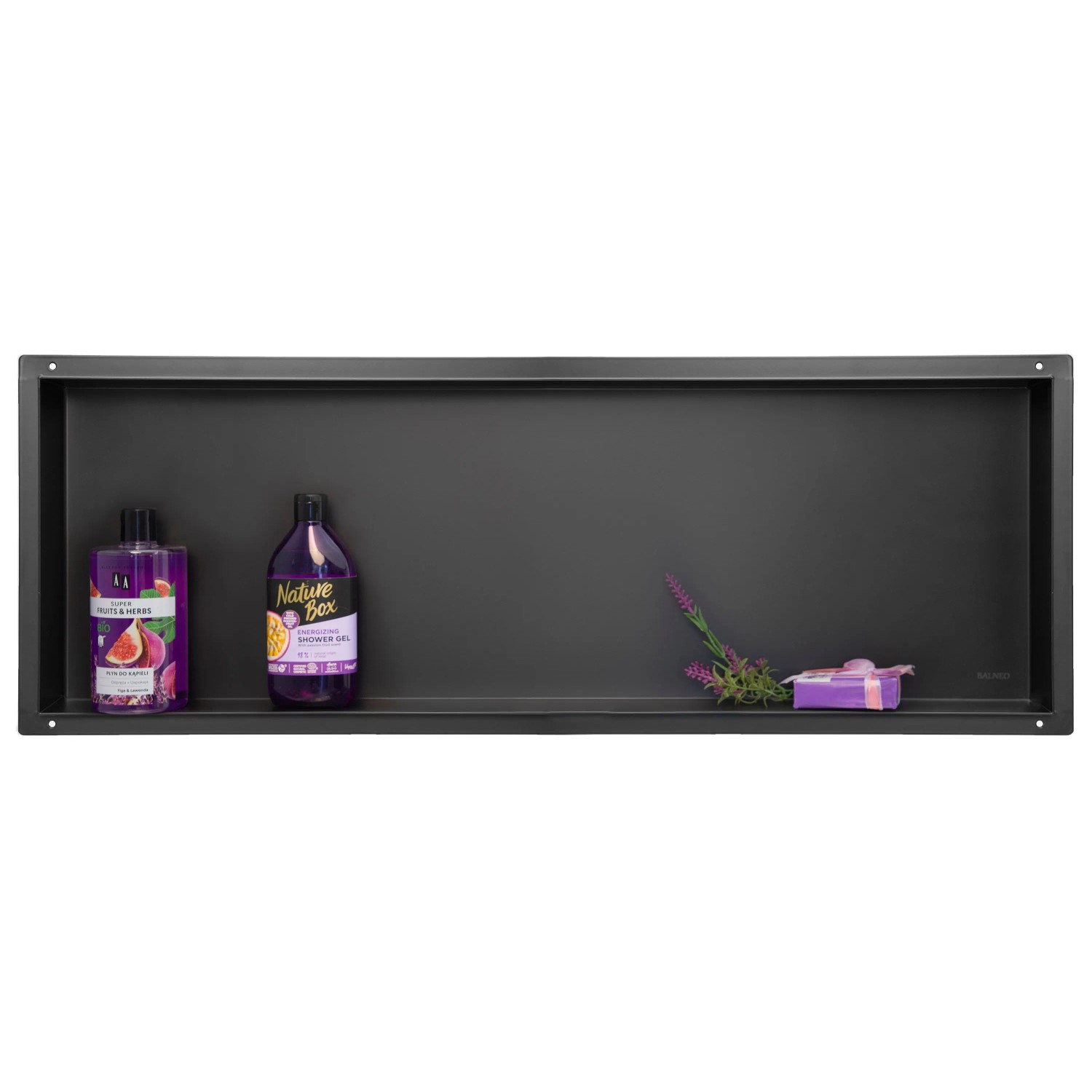 KOLMAN Wandnische 30 x 90 x 10 cm Schwarz