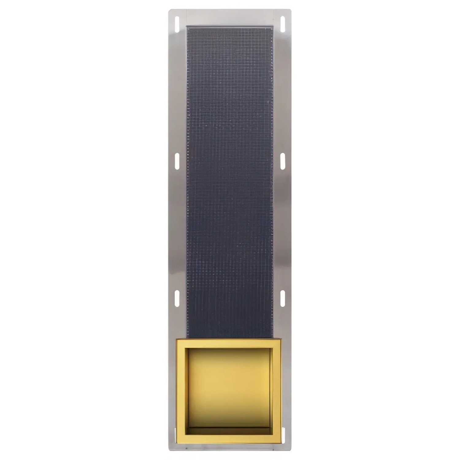 KOLMAN WC-Papieraufbewahrung Unterputz 72 x 19,5 x 12,3 cm Gold