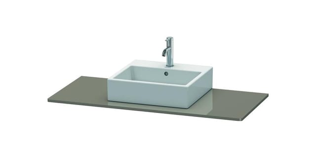 Duravit Konsole XSquare 80x55cm, flan. Gr hgl, mit 1 Ausschnitt