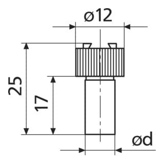 Helios-Preisser Einspannschaft für Fühler hebelmessgerät 8 mm h6