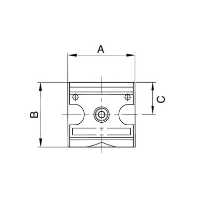 Riegler Verteiler »multifix«, schmale Ausführung, BG 1, G 1/4, 4 Abgänge