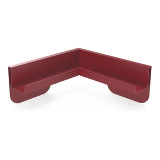 Magnetoplan Eck-Ablageleiste für Infinity Wall, Rubinrot RAL 3003