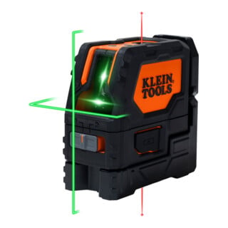 Klein Tools Kreuzlinienlaser grün selbstnivellierend mit Lotpunkten Akku