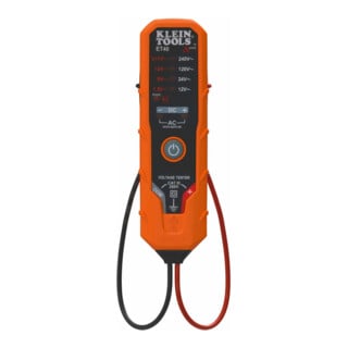 Klein Tools Spannungsprüfer AC DC 12 bis 240 V LED Anzeige CAT III 250 V kompakt