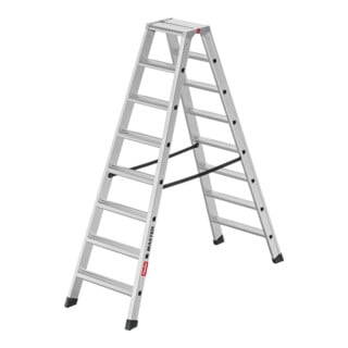 Hailo Aluminium-Doppelstufenleiter Master D100 2 x 8 Stufen