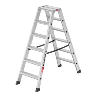 Hailo Aluminium-Doppelstufenleiter Master D100 2 x 6 Stufen