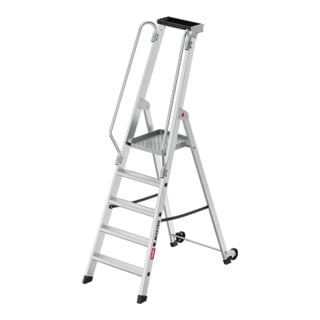 Hailo Aluminium-Plattformleiter Master P80 5 Stufen
